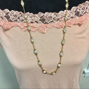 J.Crew Crystal Ribbon Dangle Necklace